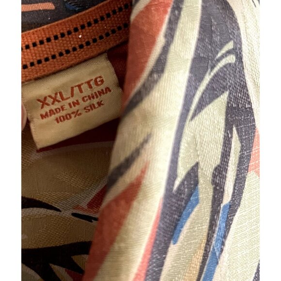 Tommy Bahama 100% Silk Men's Tropical Bird of Paradise Hawaiian Shirt XXL/TTG - Picture 3 of 12